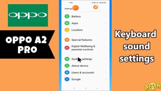 Keyboard sound settings OPPO A2 Pro|| How to set Keyboard sound options || Keyboard sound смотреть онлайн