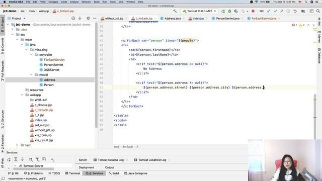 Jakarta Standard Tag Library (JSTL): Core Tag Library - c:forEach смотреть онлайн