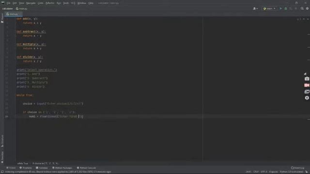 Simple calculator made with using Python смотреть онлайн