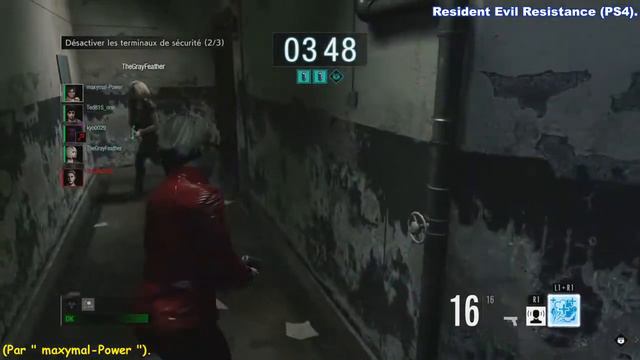 Resident Evil Resistance (PS4 - Version 1.06) - ALEX's Plant Killed 3 Times ... In PRISON Map !