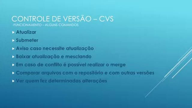 Controle de versão - CVS смотреть онлайн