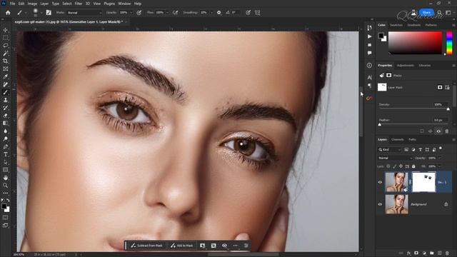 Skin Retouching With A.I In Photoshop смотреть онлайн