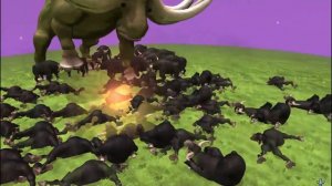 5,000 Cape Buffalo vs Sker Buffalo | Beast Army vs Kaiju [S1E9] | SPORE
