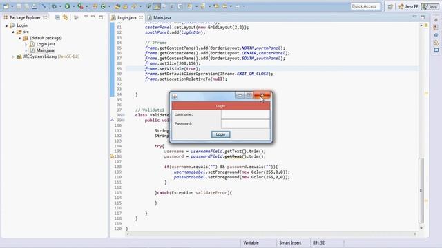 Java Login Form Part 3 смотреть онлайн