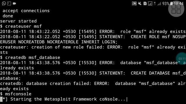 How to fix msfconsole's database not connected error. смотреть онлайн