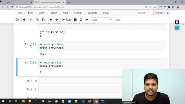 ?♂️ Creations of ndarray using array() | ndarray properties | NumPy By Surendra смотреть онлайн