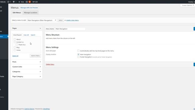 WordPress Menus / Navigation 101- How to add tabs to your Navigation. смотреть онлайн