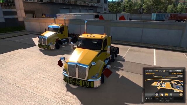 American Truck Simulator - Truckers MP - Pilot Trucks? смотреть онлайн