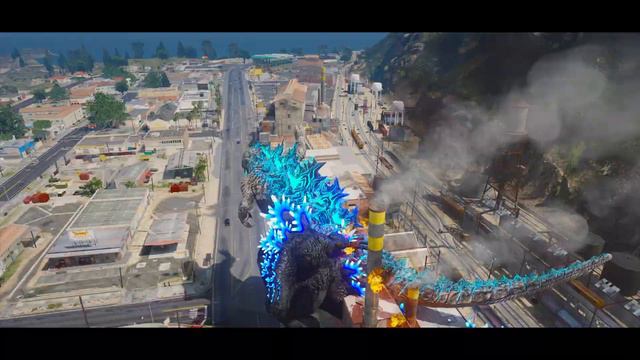 Godzilla, Shin Godzilla Vs. Heisei Godzilla, George - Rampage ( GTA V Mods )