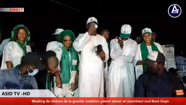 ?Locale 2022: Meeting de cloture de la grande coalition yewwi askan wi yeumbeul Sud Bara Gaye смотреть онлайн