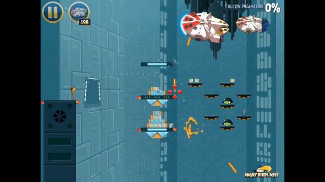 Angry Birds Star Wars 2-24 Death Star Millennium Falcon Gold Medal смотреть онлайн