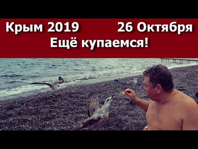 Крым 2019   26 октября. Ещё купаемся.