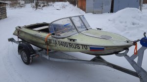 Моторная лодка ОБЬ-1. Обзор лодки ОБЬ 1 перед ремонтом и покраской. Подготовка к покраске