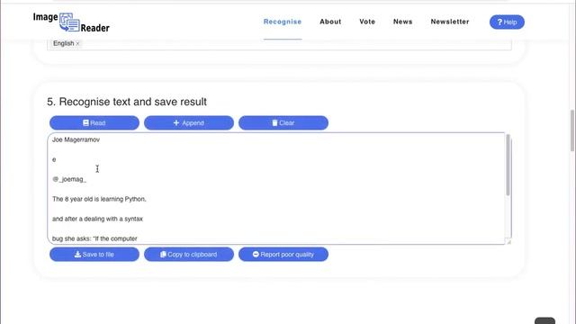 Image Reader Google Chrome Extension смотреть онлайн