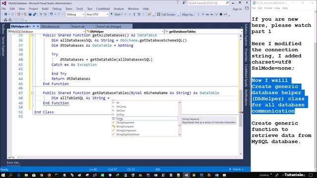 VB.NET MySQL Query all databases, Tables, and columns Part 2 смотреть онлайн