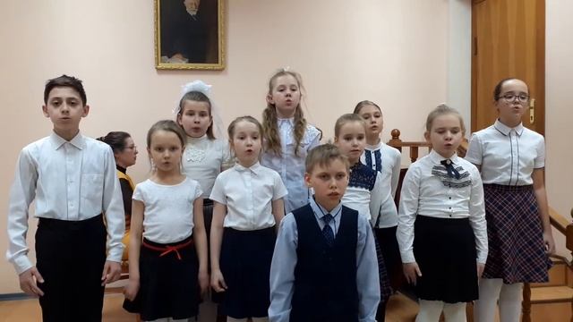 муз.О.Хромушин,сл.В.Орлов, ,,Ученый кот",исп.ансамбль младшего хора ДМШ12. смотреть онлайн