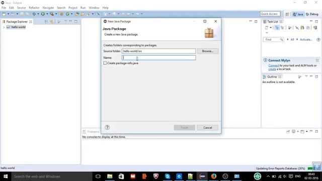 java eclipse installation and running first hello world program (windows 10) смотреть онлайн