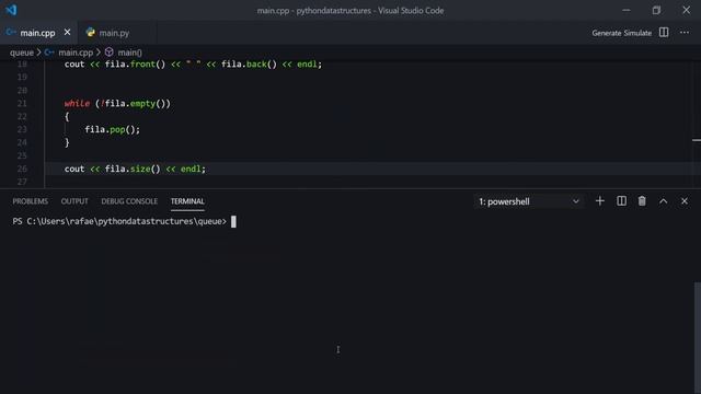 Queue (Fila) Estruturas de Dados em C++ e Python смотреть онлайн