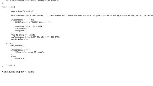Arduino: Waking up async the Arduino while it is sleeping periodically смотреть онлайн