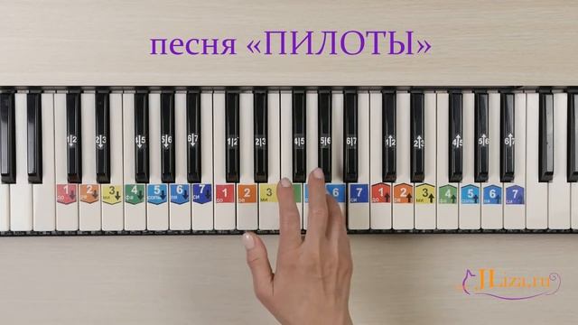 Пилоты на пианино как играть. Ноты цифрами. Военные песни смотреть онлайн
