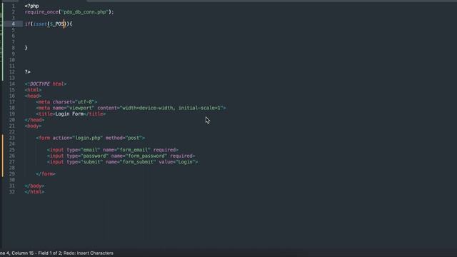 PHP Login Form Using PDO Prepared Statement смотреть онлайн