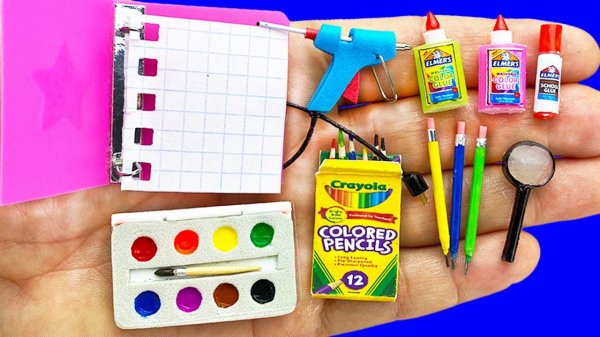 11 DIY MINIATURE STATIONERY REALISTIC HACKS AND CRAFTS !!!