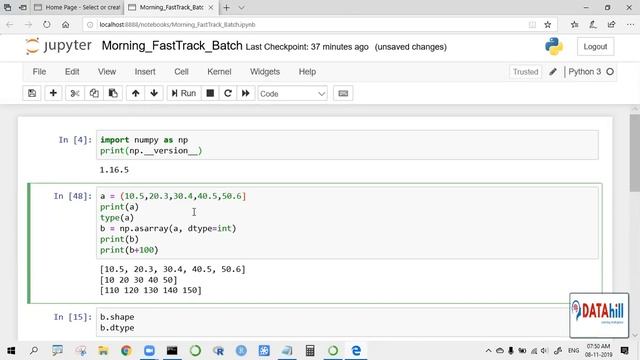 02 Python Numpy Array смотреть онлайн