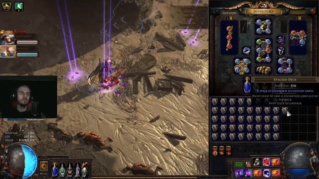 Открытие 3200 колода карт в Path of Exile! Stacked Deck. ПОЕ смотреть онлайн