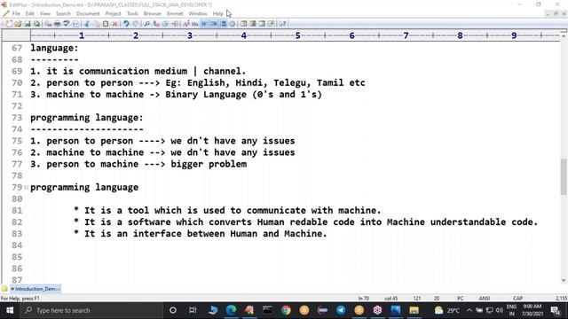 FULL STACK JAVA DEVELOPER tutorials || Demo - 2 || by Mr. Prakash Babu On 30-07-2021 @8:30AM IST смотреть онлайн