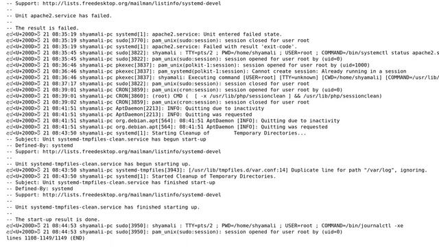 Gives Error : "Job for apache2.service failed because the control process exited with error... смотреть онлайн