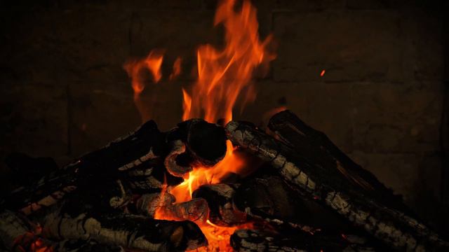 🔥 Cozy Fireplace 4K (12 Hours). Fireplace Ambience. Fireplace With Crackling Fire Sound 2024