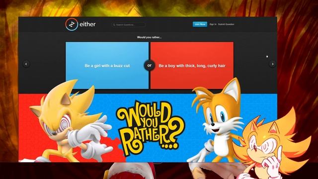 I React to Tails and Fleetway Sonic play WYR! - HEHEHEHEHOHOHOAHA SHUT UP! смотреть онлайн