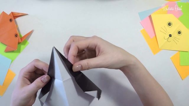 Оригами пингвин из бумаги для детей смотреть онлайн