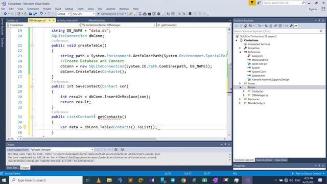Xamarin Android Part 3 SQLite Crud Operation смотреть онлайн