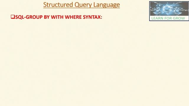 Mastering SQL Group By Clause-Practical Tutorial in Hindi/Learn for Grow/Concept#15 смотреть онлайн