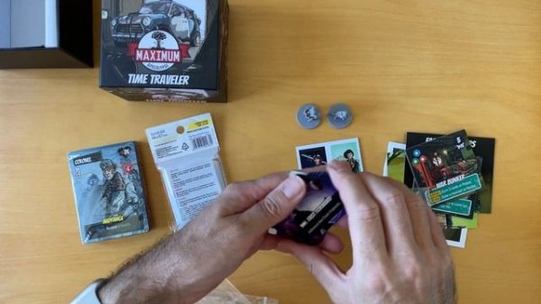 Unboxing Maximum Apocalypse Time Traveller expansion board game