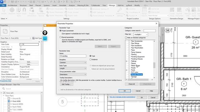 Revit architecture توضيح سريع ✅ Stairs custom parameters смотреть онлайн
