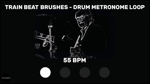 Train Beat Brushes | Drum Metronome Loop | 55 BPM смотреть онлайн