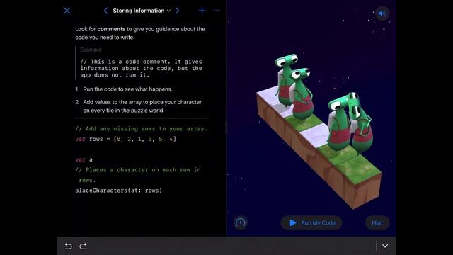 Storing Information - Swift Playgrounds - Learn to Code 2 смотреть онлайн