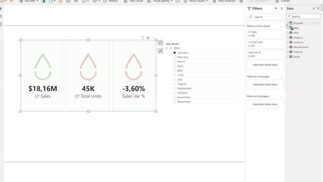 Power BI New Card visual and Base64 conditional icon смотреть онлайн