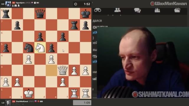 #1216 ИГРА НА СИЛЬНОГО КОНЯ ШАХМАТЫ БЛИЦ смотреть онлайн