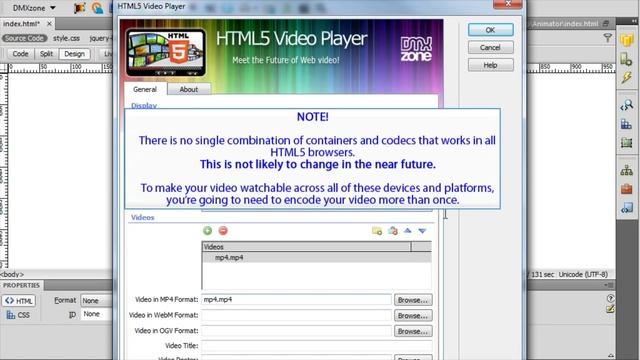 Inserting an HTML5 Video Player смотреть онлайн