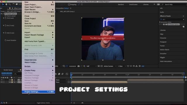 “This effect requires GPU acceleration” fix on ae || spcvial смотреть онлайн