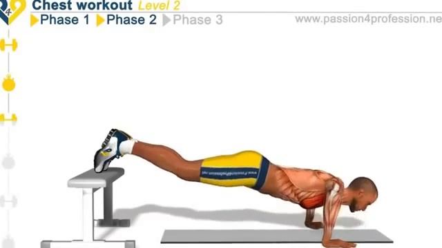 Chest Workout-Level 2 [Отжимание, 2 уровень] смотреть онлайн