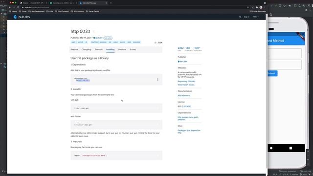 Http Post Method - Flutter || Post Data to API in flutter смотреть онлайн