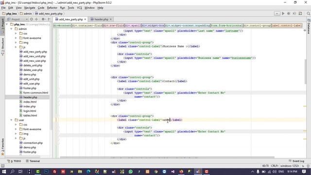 how to add party info from admin side in php IMS смотреть онлайн