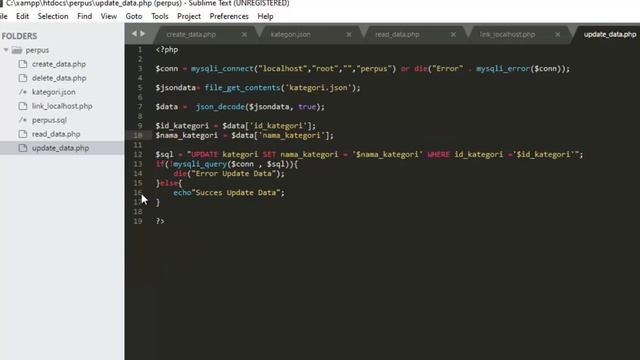 CRUD PHP JSON pertemuan 11 смотреть онлайн