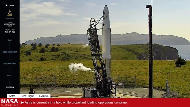 Astra Test Flight (Launch Vehicle 0006) смотреть онлайн