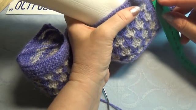 Вязание спицами домашние тапочки #204 смотреть онлайн