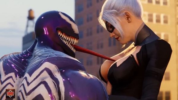 Black Cat Saves venom - Spider Man Pc Mods